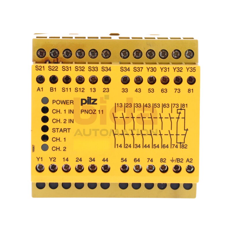 Pilz PNOZ11 230VAC/24VDC 7S1&Ouml; (774086) Sicherheitsrelais  Safety relay 230V 24VDC 4W