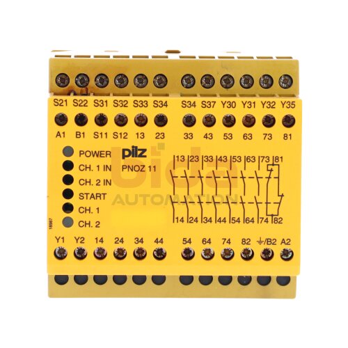 Pilz PNOZ11 230VAC/24VDC 7S1&Ouml; (774086) Sicherheitsrelais  Safety relay 230V 24VDC 4W