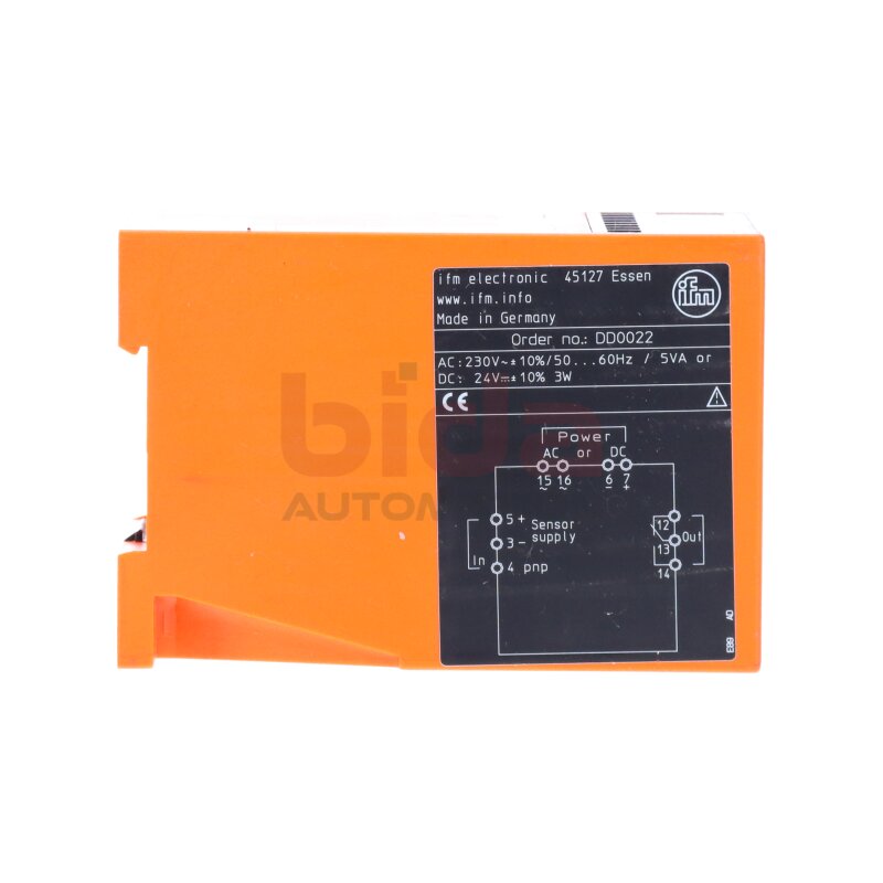 ifm electronic DD0022 Drehzahlw&auml;chter / Speed Monitor 230V