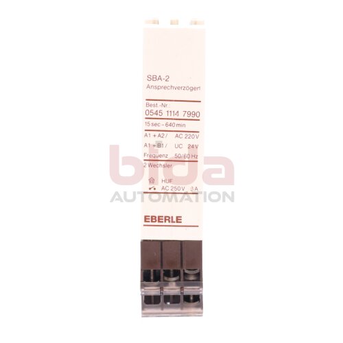Eberle SBA-2 Nr. 0545 1114 7990 Zeitrelais / Time Relay 220V 24V