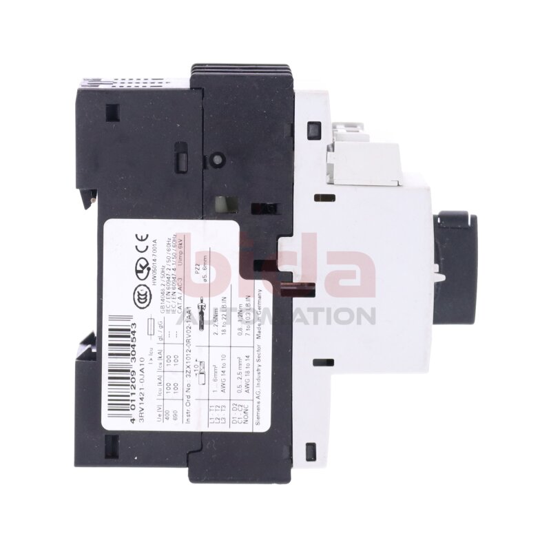 Siemens 3RV1421-0JA10 / 3RV1 421-0JA10 Leistungsschalter Circuit Breaker 1A