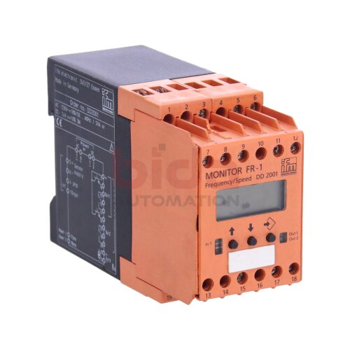 ifm DD2001 Monitor FR-1 Auswertsystem frequency speed impuls 24V