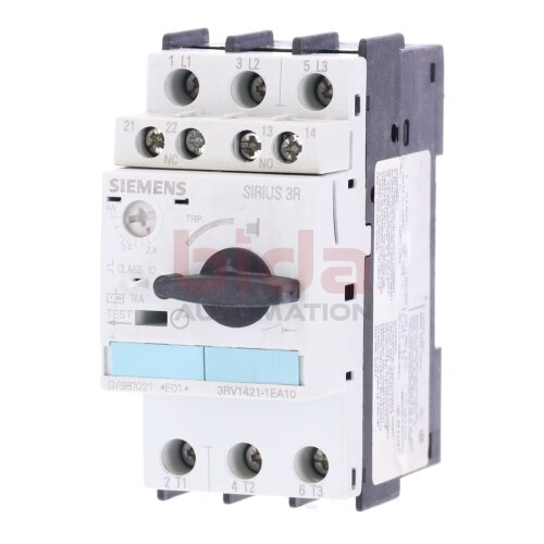 Siemens 3RV1421-1EA10 Leistungsschalter Circuit Breaker 4A