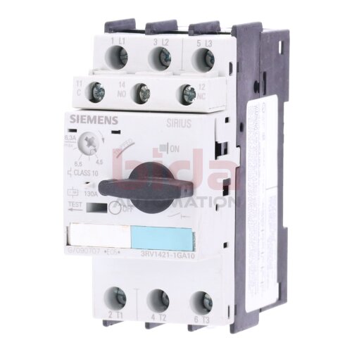 Siemens 3RV1421-1GA10 / 3RV1 421-1GA10 Leistungsschalter Circuit Breaker 6,3A