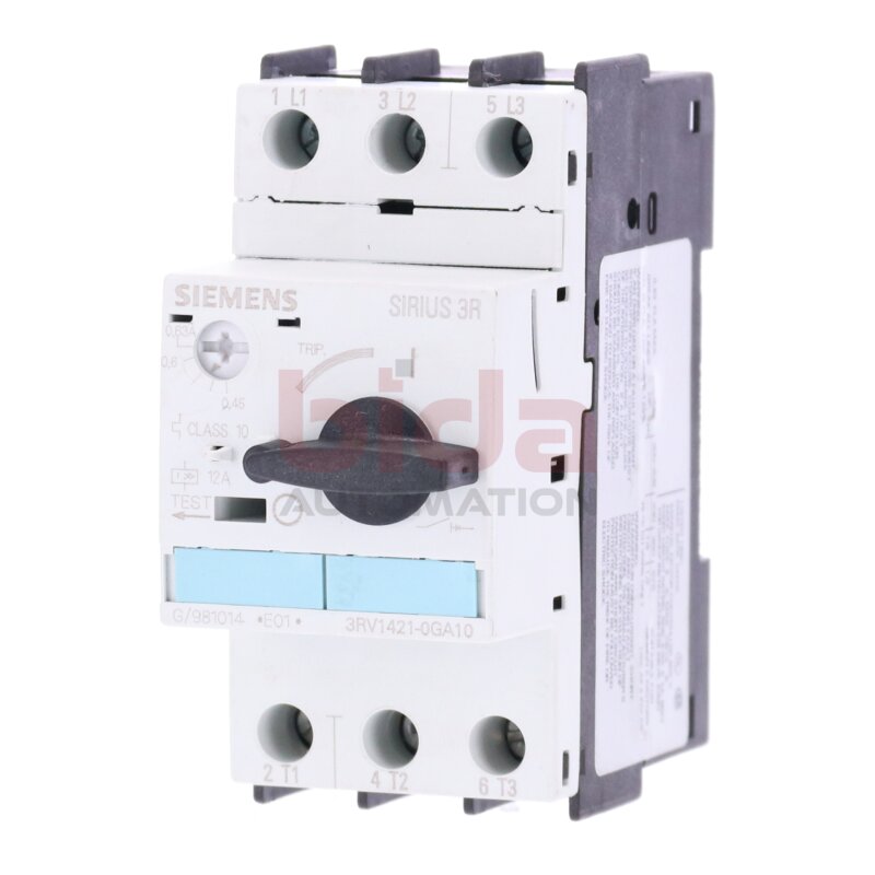 Siemens 3RV1421-0GA10 / 3RV1 421-0GA10 Leistungsschalter Circuit Breaker 0,63A