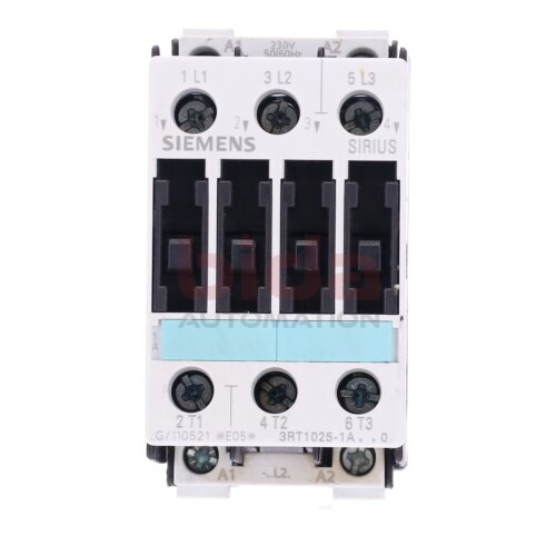 Siemens 3RT1025-1AL20 Leistungssch&uuml;tz Power Contactor 230V 40A 690A