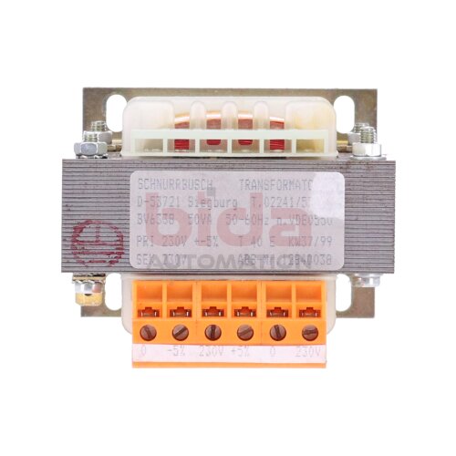 Schnurrbusch Transformatoren BV633B 50VA 50-60Hz Steuertransformator / Control transformer 250V