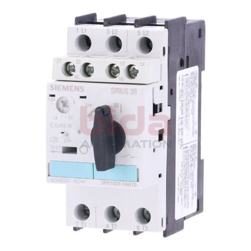 Siemens 3RV1021-1AA15 / 3RV1 021-1AA15 Leistungsschalter / Circuit Breaker 240V