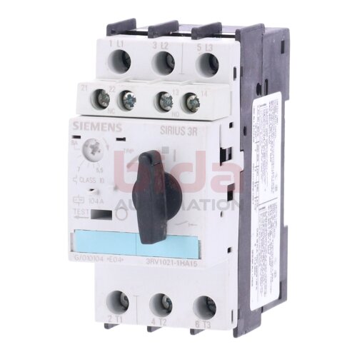 Siemens 3RV1021-1HA15 / 3RV1 021-1HA15 Leistungsschalter / Circuit Breaker 690V 50A