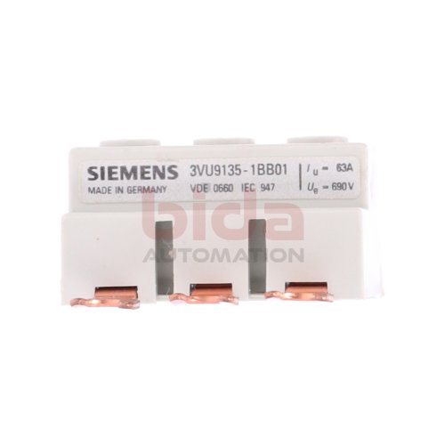 Siemens 3VU9135-1BB01 Einspeiseblock / Feed-in block 690V 63A