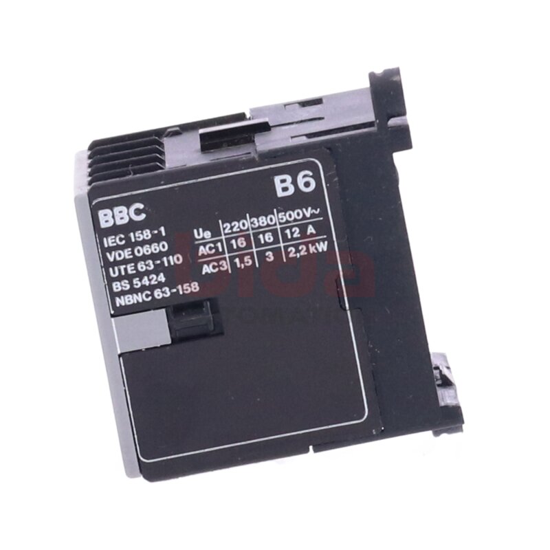 ABB B6-30-10 Leistungssch&uuml;tz / Power Contactor 220V 12A