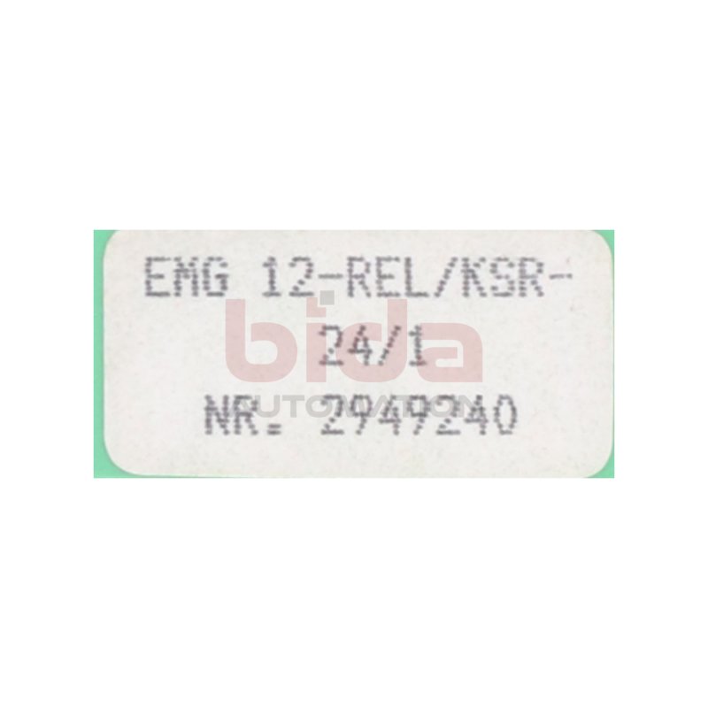 Phoenix Contact EMG 12-REL/KSR-24/1 Nr. 2949240 Relais Modul / Relay module 24VAC 220VAC 6A 250VDC
