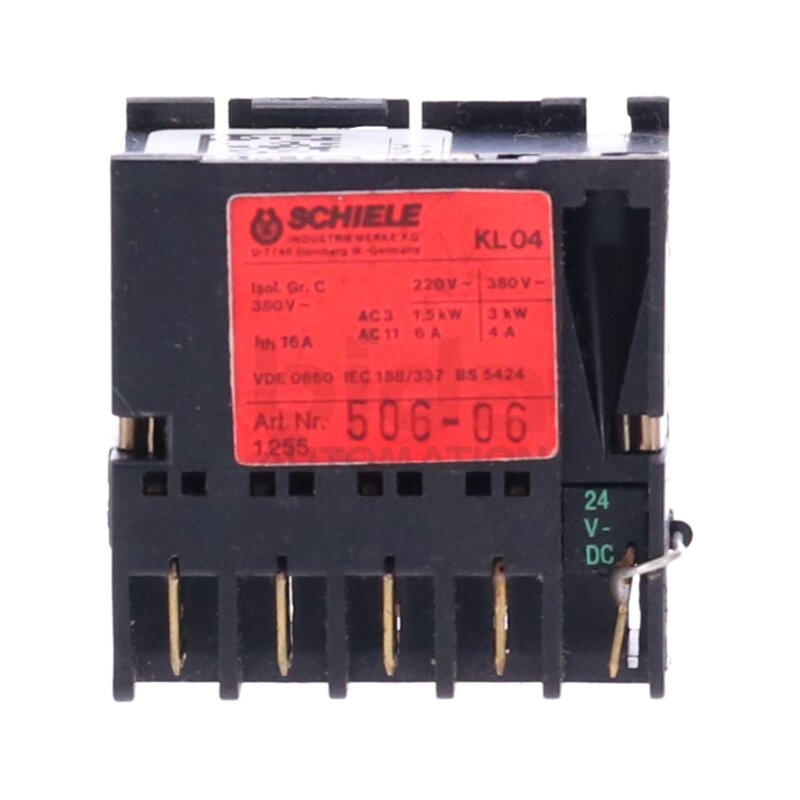 Schiele KL04/01E Relais / Relay 380V 16A
