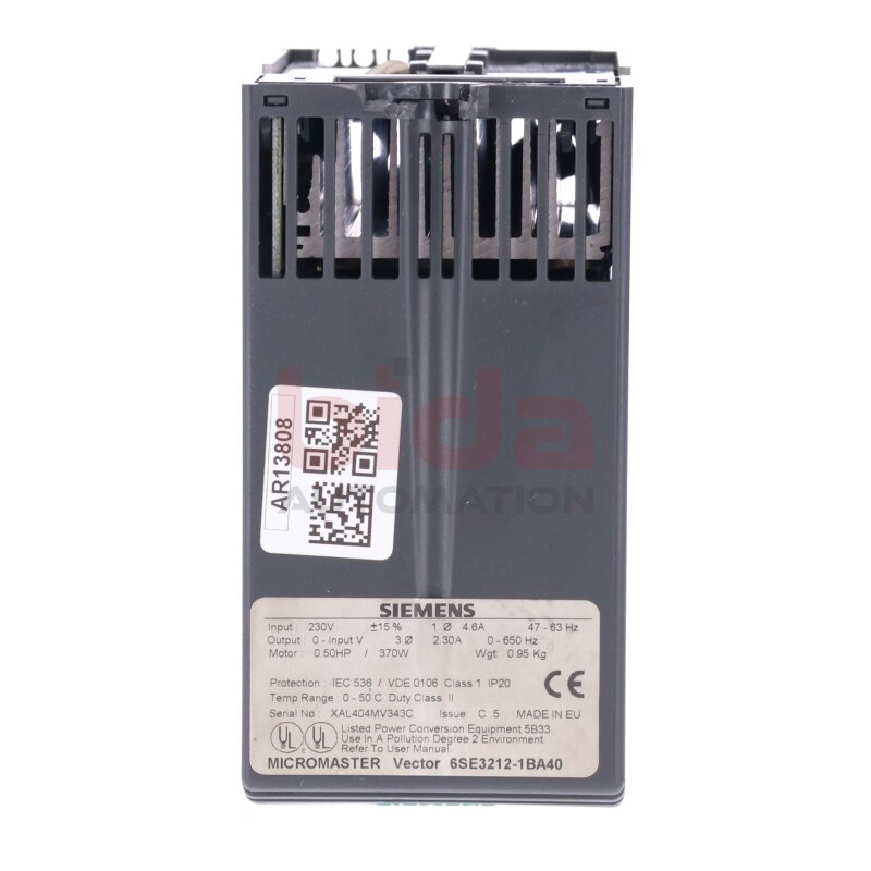 Siemens 6SE3212-1BA40 MICROMASTER  230V 4,6A 370W