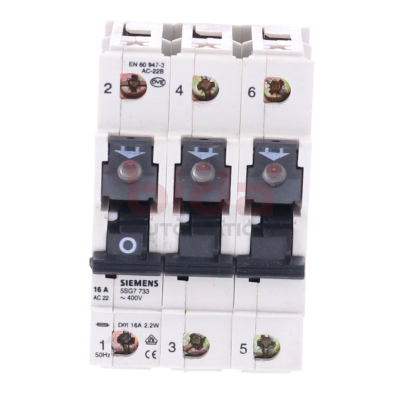 Siemens 5SG7 733 /16A/400V Lasttrennschalter / Switch disconnector
