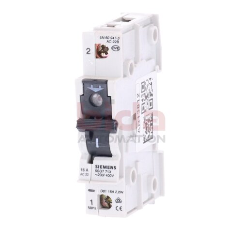 Siemens 5SG7 713 16A/230/400V 2,2W Lasttrennschalter / Switch disconnector