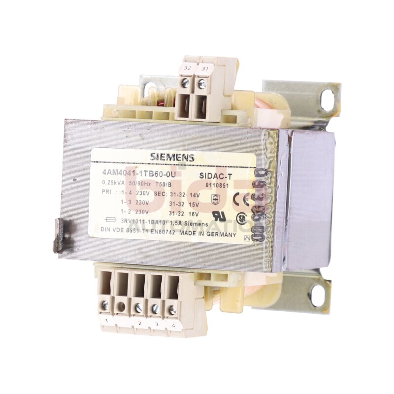 Siemens 4AM4041-1TB60-0U / 4AM4 041-1TB60-0U Transformator / Transformer  230V 1,5A