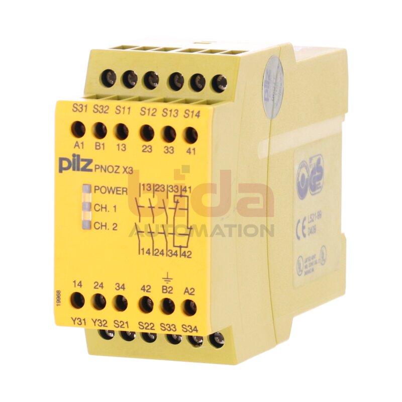 Siemens PNOZ X3 3S 1&Ouml; (774310) Sicherheitsrelais / Safety Relay  24VAC 24VDC 2,5W 6A