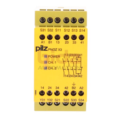 Siemens PNOZ X3 3S 1&Ouml; (774310) Sicherheitsrelais / Safety Relay  24VAC 24VDC 2,5W 6A
