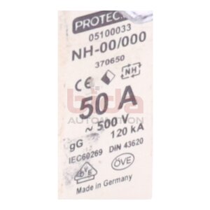 Protec Class NH-00/000 (370650) 50A-500V...