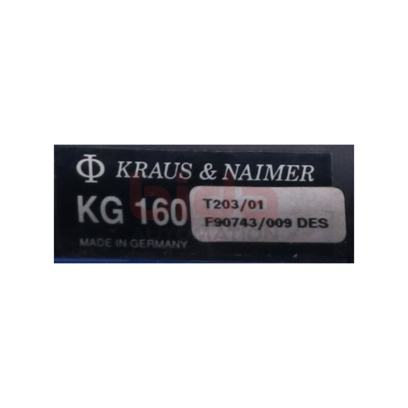 Kraus &amp; Naimer KG160 Lasttrennschalter / Switch disconnector 160A  600VAC