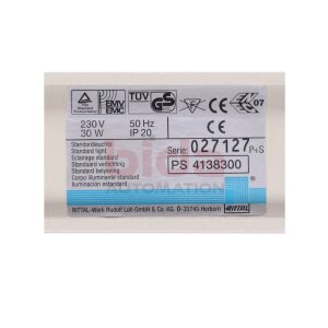 Rittal PS 4138300 Standardleuchte / Standard light 230V...