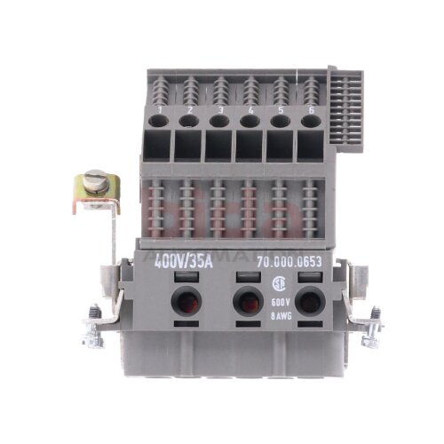 Wieland 70.000.0653 400V/35A Klemmenadapter / Terminal adapter