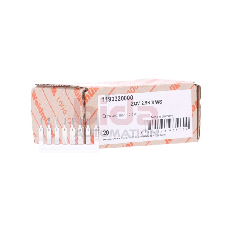 Weidm&uuml;ller ZQV 2.5N/8 WS (1193320000) 20Stk Querverbinder / Cross Connector
