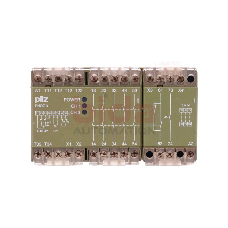 Pilz PNOZ 3.2 24VDC 5S 1&Ouml; 1W  (474854) Sicherheitsrelais / Safety Relay 24VDC 400VAC
