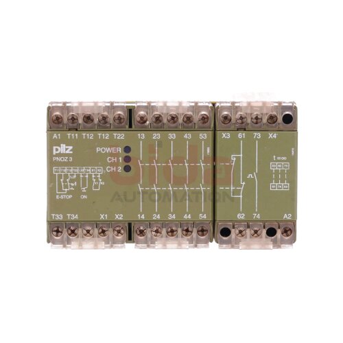 Pilz PNOZ 3.2 24VDC 5S 1&Ouml; 1W  (474854) Sicherheitsrelais / Safety Relay 24VDC 400VAC