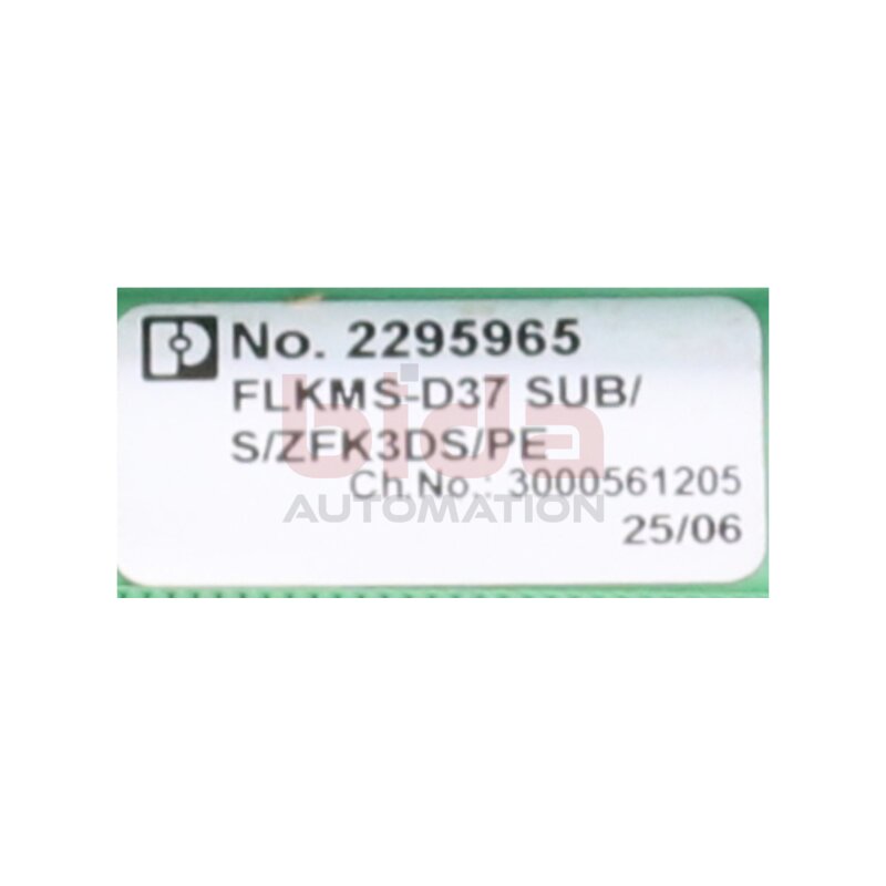 Phoenix Contact FLKMS-D37 SUB/S/ZFK3DS/PE (2295965) Schnittstellen Modul / Interface Module