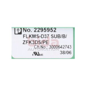Phoenix Contact FLKMS-D37 SUB/B/ZFK3DS/PE (2295952)...