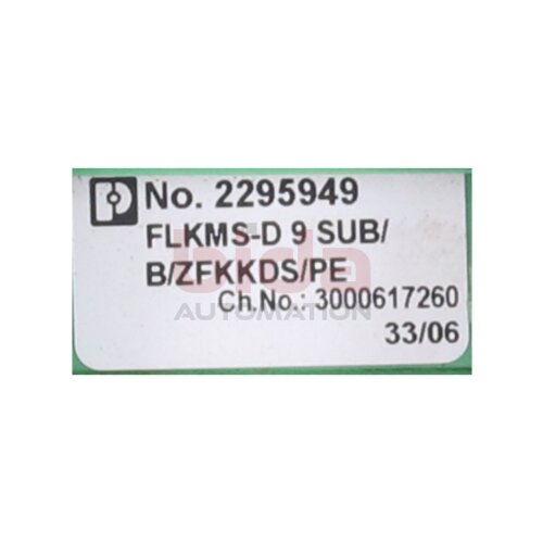 Phoenix Contact FLKMS-D9 SUB/B/ZFKKDS/PE (2295949) &Uuml;bergabebaustein / Transfer module