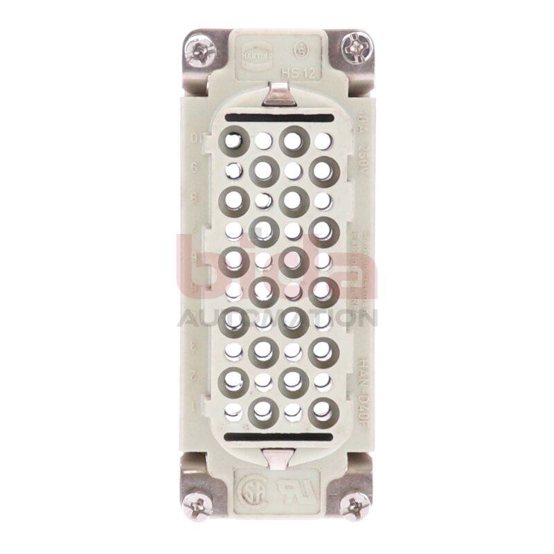 Harting HAN-D40F 10A 250V Buchseneinsatz / Socket insert
