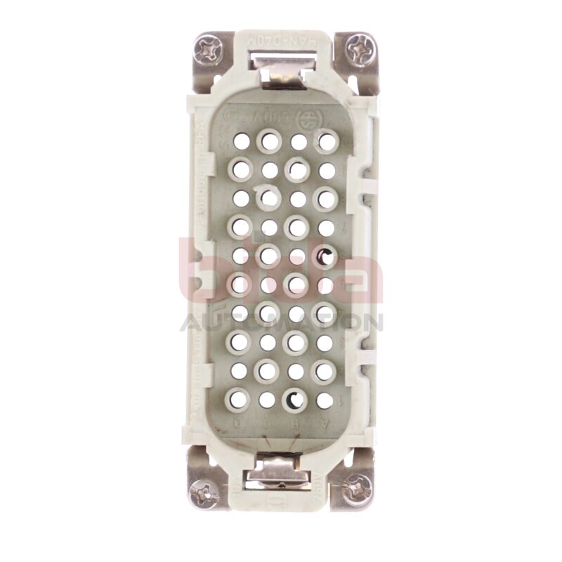 Harting HAN-D40M 10A 250V Buchseneinsatz / Socket insert
