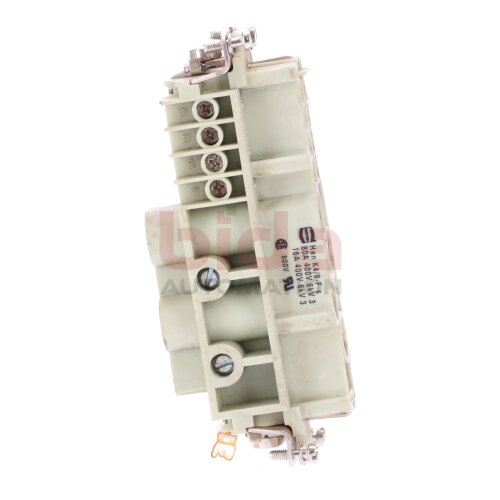 Harting Han K4/8-F-s Buchseneinsatz / Socket insert  80A 400V 16A 600V