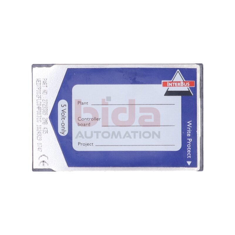 Phoenix Contact 2729389 2MB 435 Speicherkarte Memory Card 5V