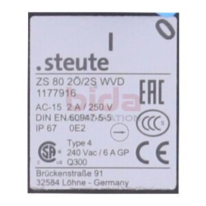 Steute ZS 80 2Ö/2S WVD (1177916) Seilschalter / Rope...