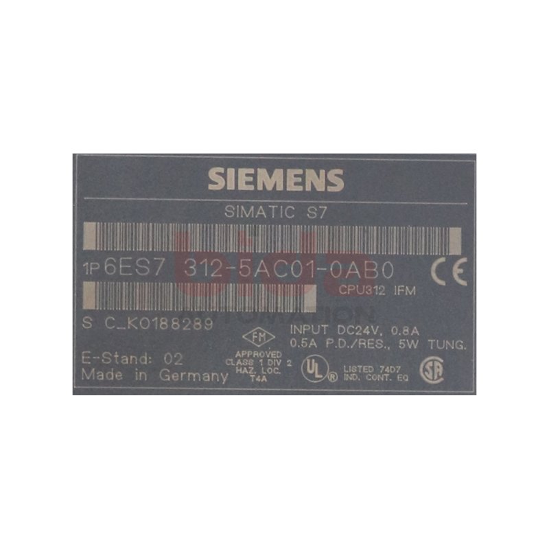 Siemens 6ES7 312-5AC01-0AB0 / 6ES7312-5AC01-0AB0 Z&auml;hlerbaugruppe / Counter assembly 24V 0,8A 5W