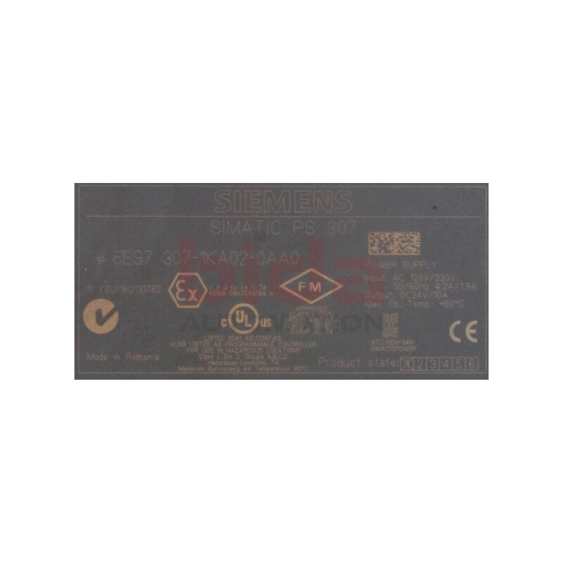 Siemens 6ES7 307-1KA02-0AA0 Stromversorgung / Power Supply 24V 10A