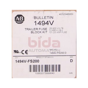 Allen Bradley 1494V-FS200 Sicherungsblock Trailer fuse block