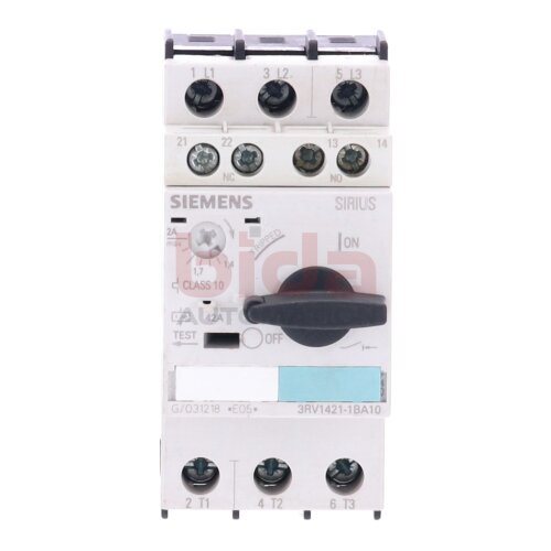 Siemens 3RV1421-1BA10 / 3RV1 421-1BA10 Leistungsschutzschalter / Circuit Breaker  690V 25A