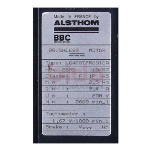Alsthom BBC LC420TFR0010A Bürstenfreier Motor...