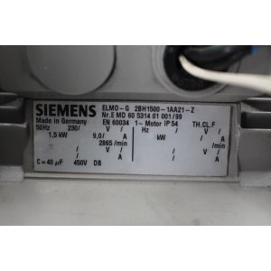 Siemens ELMO-G 2BH1500-1AA21-Z Seitenkanalverdichter Side...