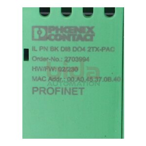 Phoenix Contact IL PN BK DI8 DO4 2TX-PAC (2703994)...