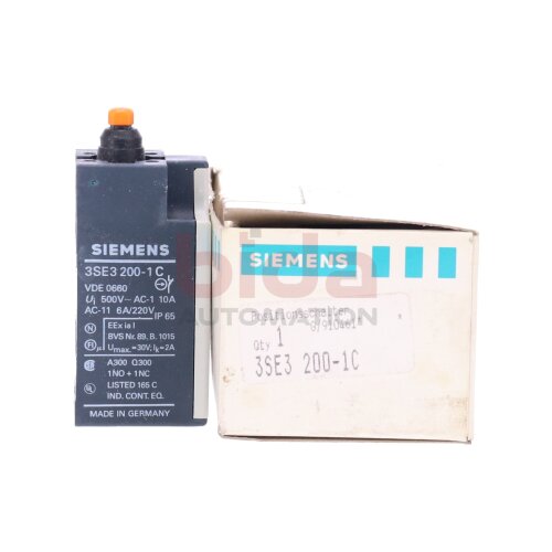Siemens 3SE3200-1C / 3SE3 200-1C Positionsschalter / Position Switch 500V 10A