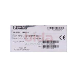 Phoenix Contact PPC 5115 TC/BMW DE (2900700) 24VDC 5A