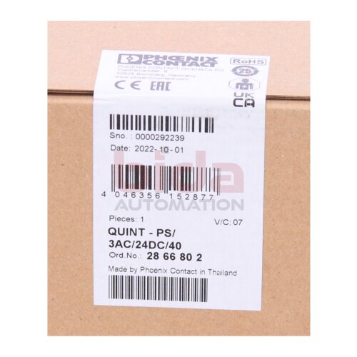 Phoenix Contact QUINT-PS/3AC/24DC/40 (2866802) Hutschienen-Netzteil / Top-hat rail power supply unit  24V 40A