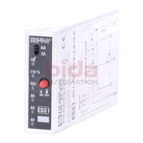 E-T-A ESS1-001-DC24V-3A/6A Schutzschalter / Circuit-breaker 24V 3A 6A