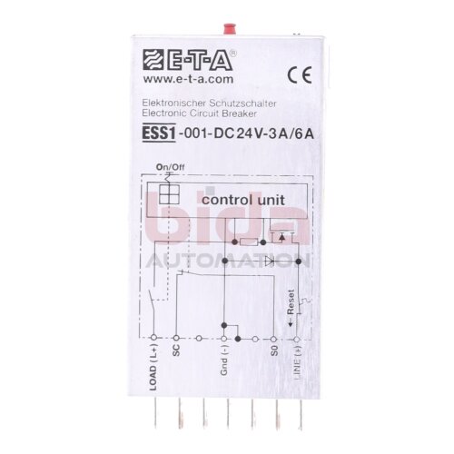 E-T-A ESS1-001-DC24V-3A/6A Schutzschalter / Circuit-breaker 24V 3A 6A